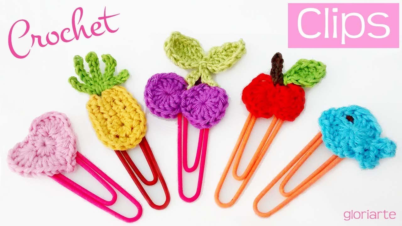 Clips o pinzas en crochet. Clips or clamps crochet.