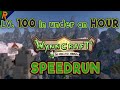 I Broke The World Record - lv. 1-100 in 52 minutes, lv. 1-105 in 78 minutes - Wynncraft Speedrun