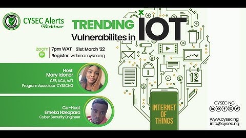 Trending Vulnerabilities in IoT