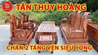 Bàn Ghế Tần Thủy Hoàng Chân Vén Siêu Cong Độc Lạ 🔴 Mẫu Mới 2022 Duy Nhất Tại Đồ Gỗ Thiên Phú