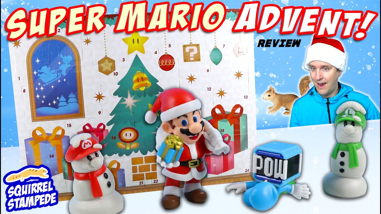 Super Mario Christmas Advent Calendar Countdown 2022 Figure Review 