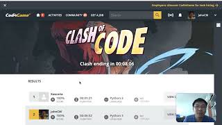 CodinGame - Pushing rank in Clash of Code!