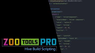 ZooToolsPro Hive Build Scripting