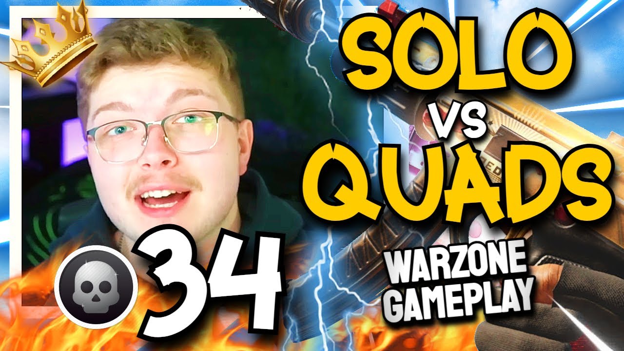 *NEW* Warzone Solo vs Quads Domination – Aydan Drops 34 Kills!!