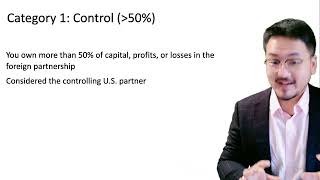 Tax Side Notes Foreign Income 9 Form 8865 Category 1