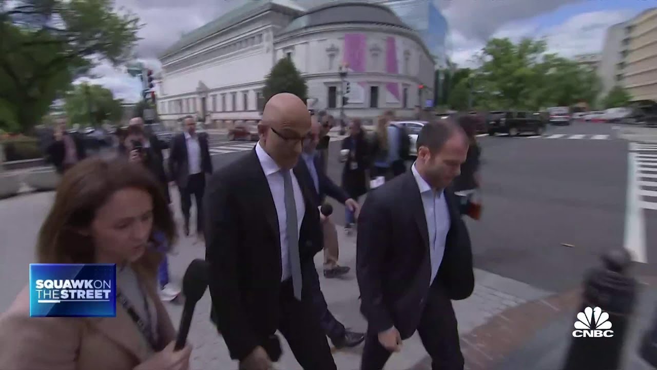 Microsoft's Satya Nadella joins fellow tech executives for White House