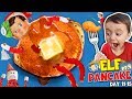 ELF PANCAKE!! He's Hungry, Edible & Fishing? Days 11-15 (FUNnel Fam Elf on the Shelf Vision)