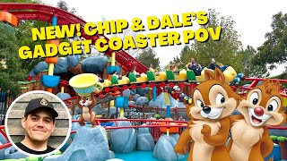 NEW! Chip & Dale’s Gadget Coaster 2023 POV - Mickey’s Toontown Disneyland