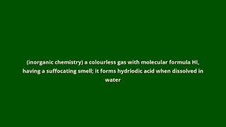 what is the meaning of hydrogen iodide