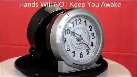 TimeWise Yale Collection Non-Ticking Alarm Clocks