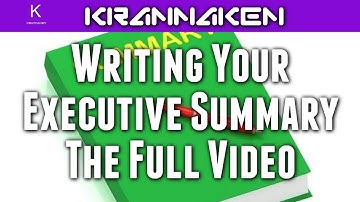 Full Video:  How to Write an Executive Summary For a Music Artist