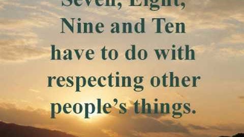 Ten Commandments Study Guide - Review