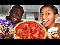 FLAMING HOT TAKIS PIZZA | COOKING WITH EMĒS
