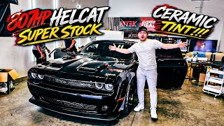 HELLCAT SUPER STOCK GETS FULL CERAMIC TINT..... | Game Changer