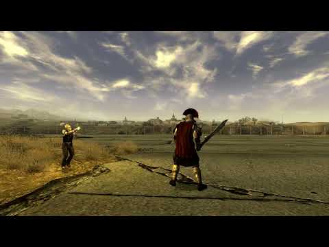 Fallout New Vegas NPC Battle Joshua Graham vs Legate Lanius Second Battle