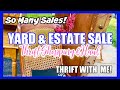 THRIFT WITH ME & HAUL! YARD & ESTATE SALE FUN ++ VINTAGE & HOME Shopping Vlog!