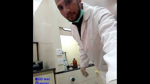 ( اختبار BOD  معمليا) -Biological Oxygen Demandالاكسجين الحيوي المستهلك في محطات معالجة المياه