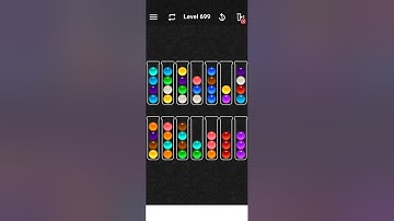 Level 699 of Ball Sort Color water Puzzle