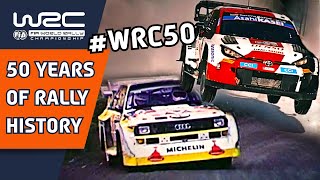 50 Years of the FIA World Rally Championship.