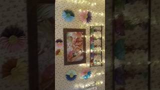 Handmade Paper Flower Wall Art | DIY Craft #Shorts#youtubeshorts #diy #craft #papercrafttutorial