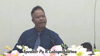 Pu k Lalngaihawma sermon ropui dik leh ngaihnawm em em, bon leh tep tep mai ve le..