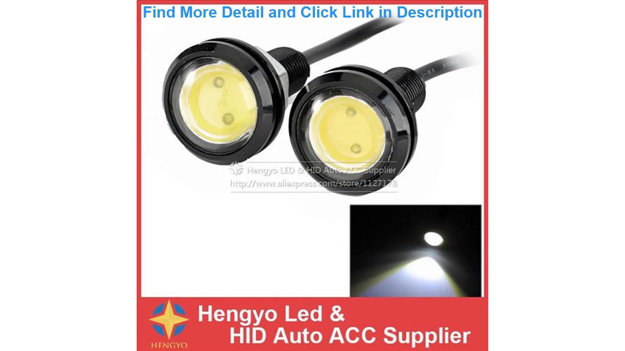 Deal 10pcs/lot Parking light 23mm Eagle Eye led car lights DRL Daytime