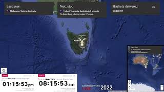 (Late video) Easter Bunny Tracker Time Lapse 2022 Details