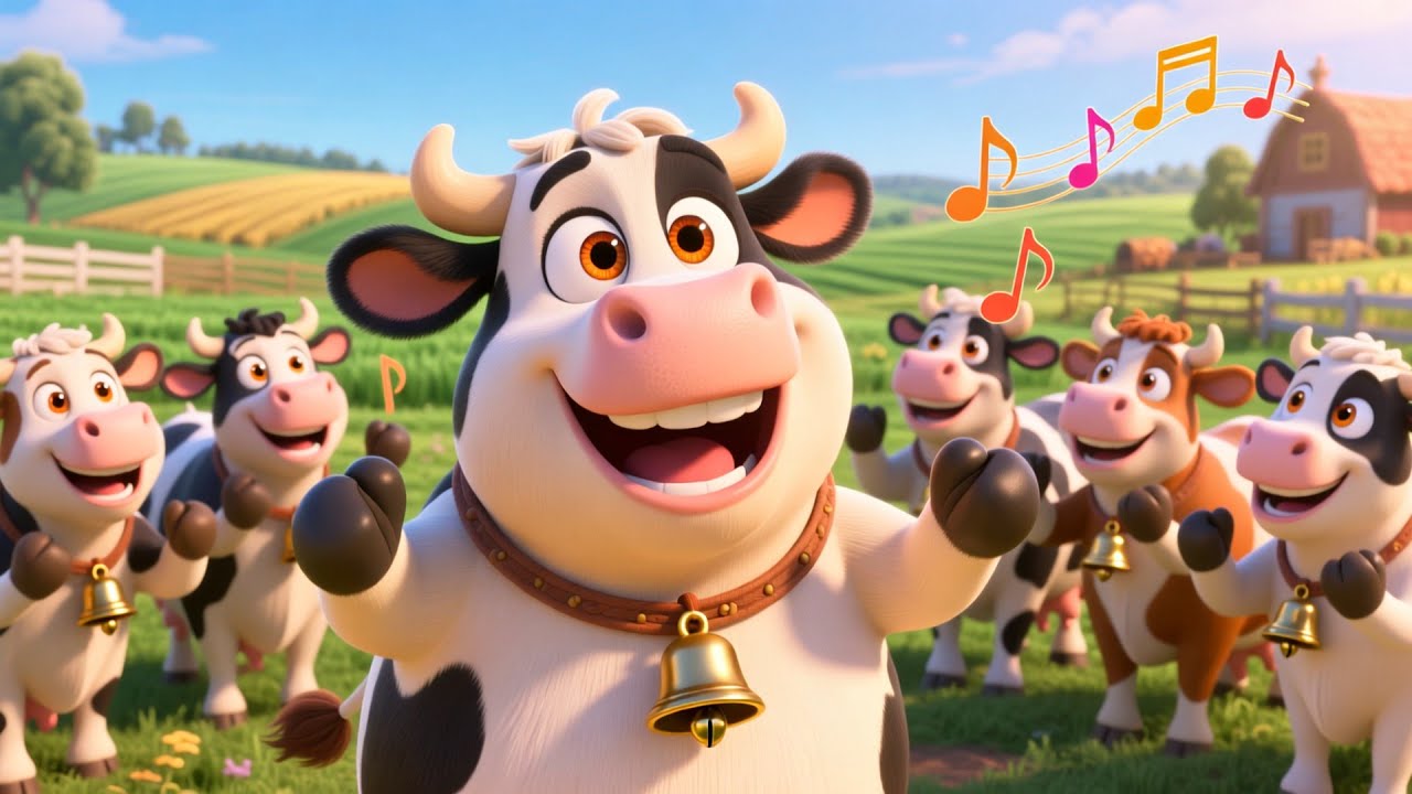 Cow Farm Boom Boom Beat 🐄🥁 Fun Animal Song for Kids | Toddler Farm Rhyme