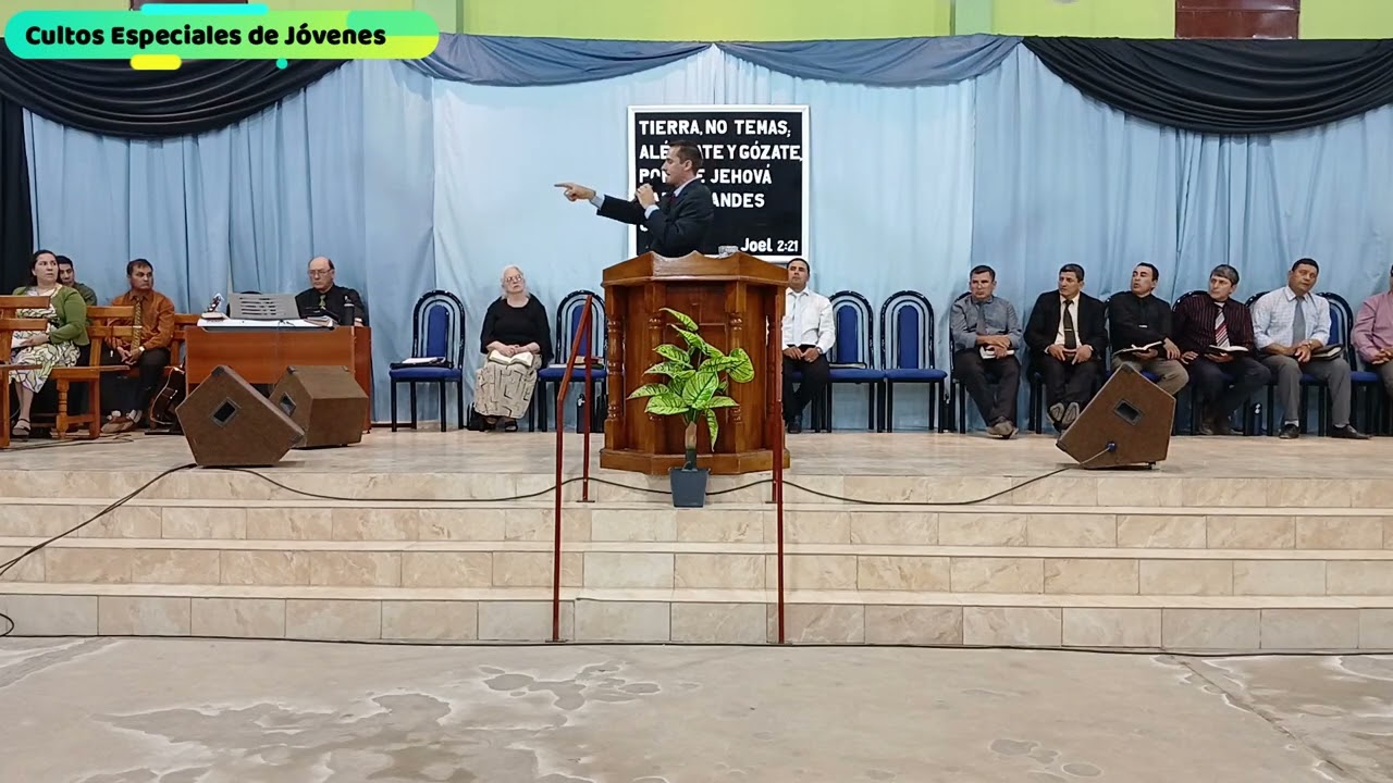 Pred. Evan Cesar Baumgertner - ICCE - B° S. Antonio (Charata Chaco) - Culto especial de Jovenes🎶