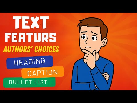👉Grade 6 English Why Authors Use Text Features! | Headings, Captions & Bullet Lists | Week 20 Day 2