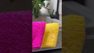 Brighten Up Your Bathroom with a Pop of Colour | George Street Linen #towels #bathroomdecor