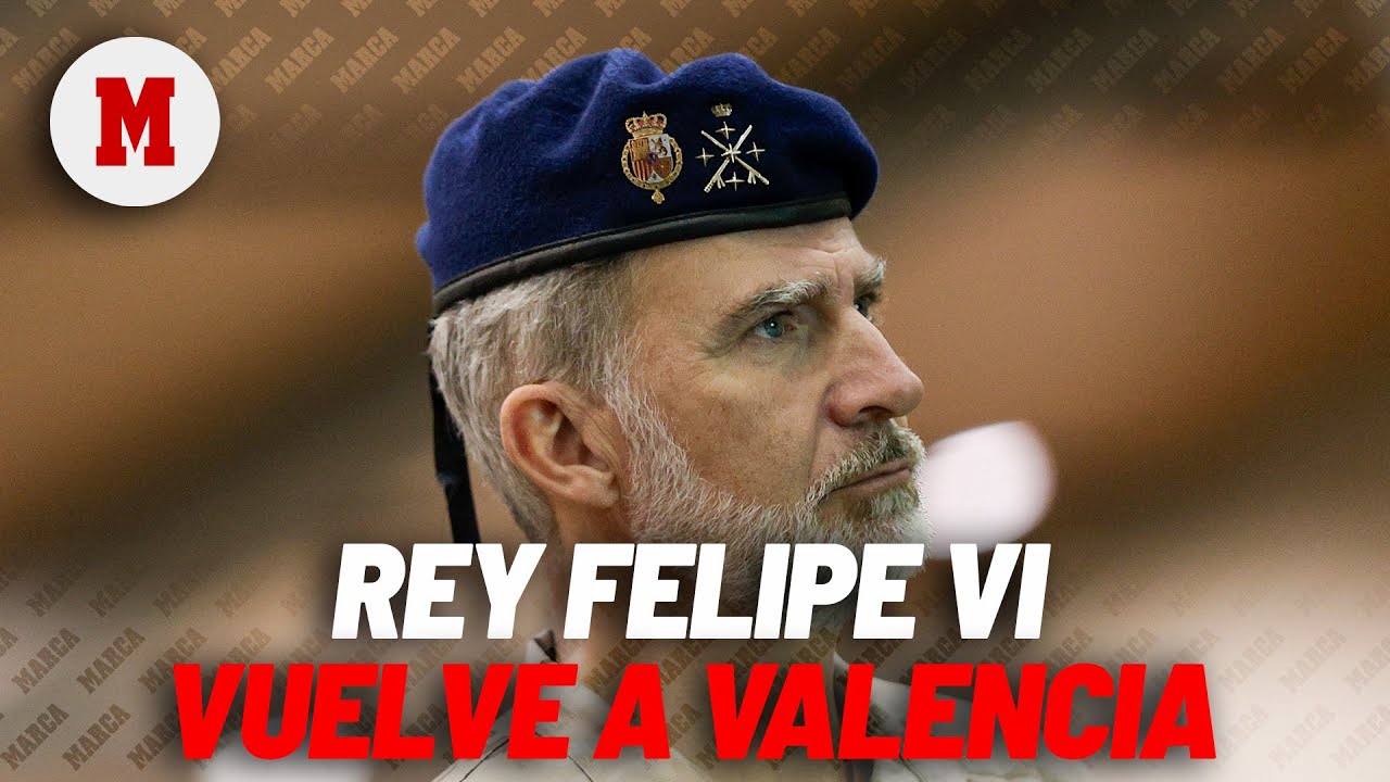 El Rey vuelve a Valencia a visitar a las unidades militares desplegadas por la DANA I MARCA