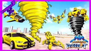 Tornado Robot Game: Flying Snow Hero Hurricane Android - Gameplay screenshot 4