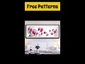 Amazing Magnolia Flowers/ Large Cross Stitch Patterns Free PDF/ #shorts