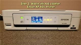Epson XP 405 Waste Ink Counter - YouTube