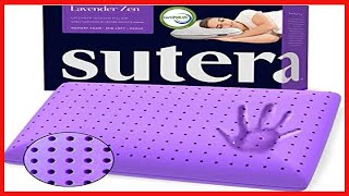 SUTERA - Lavender Zen Memory Foam Pillow for Sleeping - Essential Lavender Oil Infused