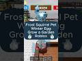 Frost Squirrel Pet - Winter Egg - Christmas Event - Grow a Garden - Roblox Gameplay #foryou #viral