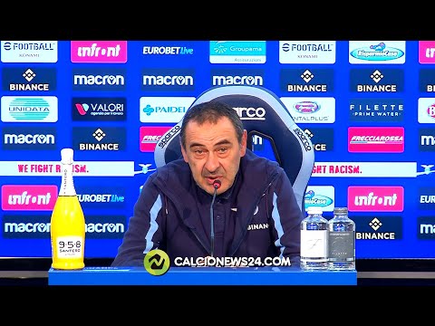 Conferenza stampa Sarri pre Roma-Lazio: “Il derby vale triplo. Mourinho? Nessuna rivalità”