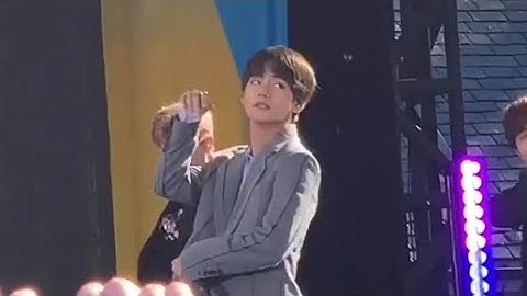 190515 Boy With Luv @ V FOCUS BTS 방탄소년단 Good Morning America GMA Summer Concert 2019