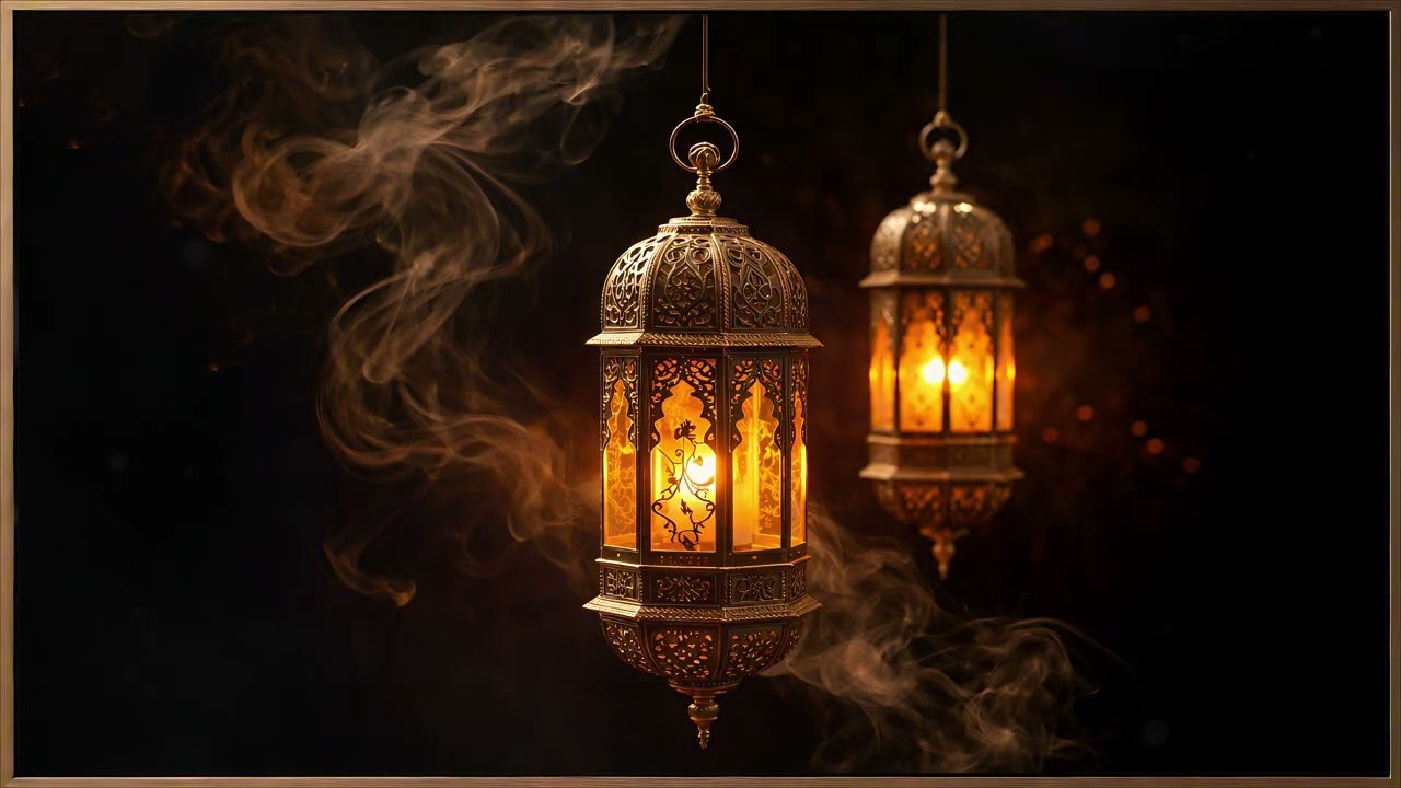 🤲🌙Ramadan gold vintage frame The Art Corner TV 4K |  دع هذا المشهد يخلق لحظة صفاء وهدوء في منزلك