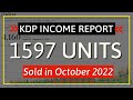 KDP Income Report October 2022: How I Sold 1597 Low Content Books and Made....