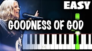 Bethel Music - Goodness Of God - EASY Piano Tutorial