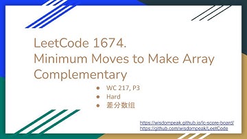 【每日一题】1674. Minimum Moves to Make Array Complementary, 11/30/2020