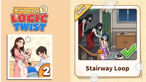 Brain Puzzle 2: Logic Twist Level 89 | stairway loop Gameplay