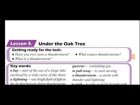 7-ci sinif, Unit 5. Lesson 5. Under the Oak Tree.