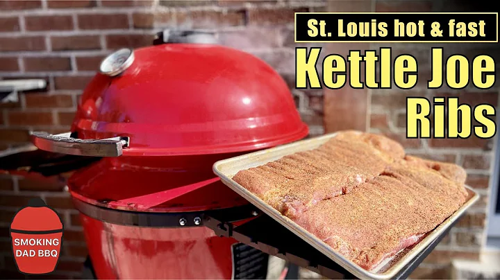 Kettle Joe smoked St. Louis pork side ribs.  3hr H...