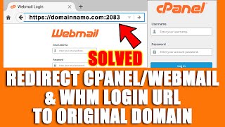 [🔴LIVE] How to Redirect cPanel/WHM/webmail URLs to original domain name with or without SSL?