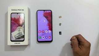 Samsung Galaxy M34 5G: How to insert SIM and microSD card