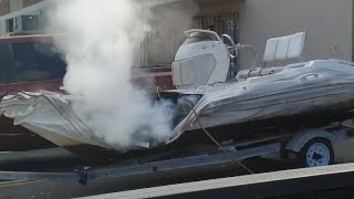 Our inflatable boat BLEW UP !