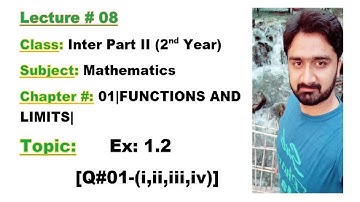 Class Inter Part II-Ch# 01-Ex:1.2-[Q#01-(i,ii,iii,iv)]-MATHEMATICS BY ALY AHMED-Inter Math
